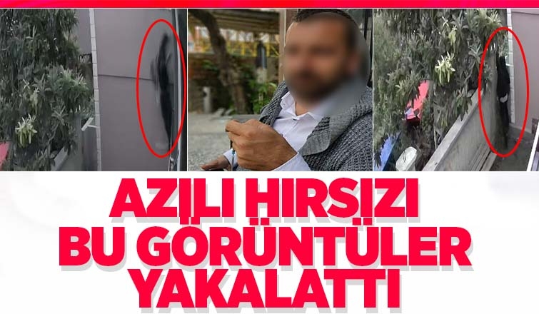 Kamera görüntüsünün yakalattığı hırsız azılı çıktı