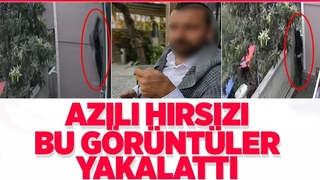 Kamera görüntüsünün yakalattığı hırsız azılı çıktı