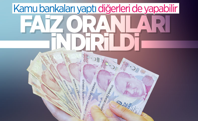 Kamu bankaları kredi faiz oranlarını düşürdü