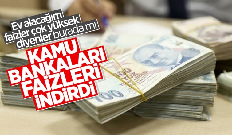 Kamu bankalarından faiz indirimi