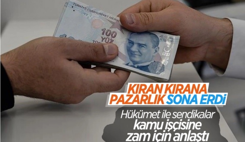 Kamu işçisinin zam görüşmelerinde anlaşmaya varıldı