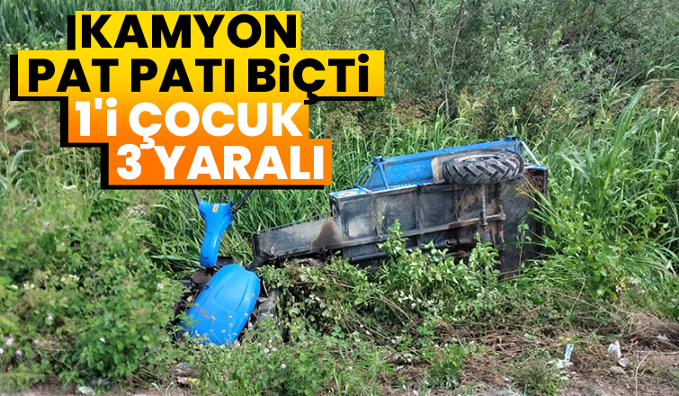 Kamyon pat patı biçti