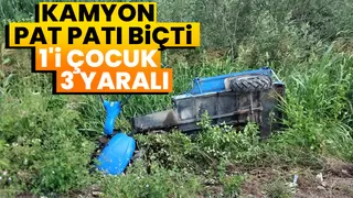 Kamyon pat patı biçti