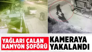 Kamyon şoförü çaldığı yağlarla yakalandı