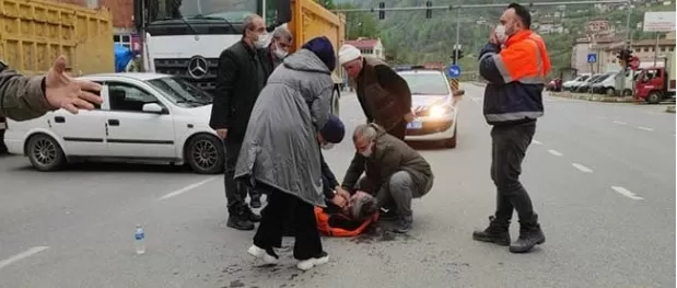 Kamyon şoförünü öldüresiye dövdüler!