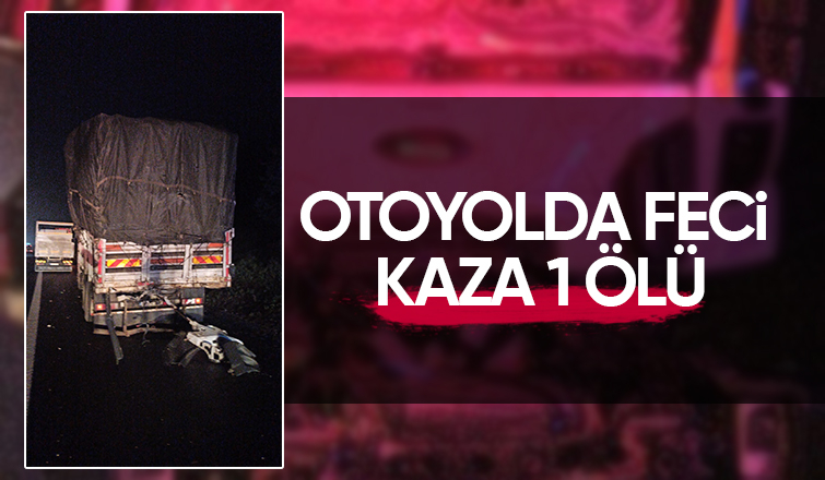 Kamyona arkadan çarpan tırın sürücüsü öldü