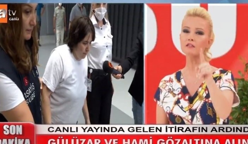 Kan donduran itiraflar sonrası canlı yayında gözaltı