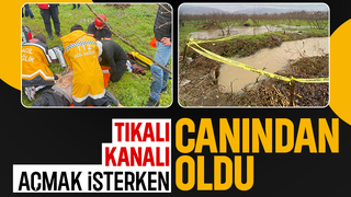 Tıkalı kanalı açmak isterken suya düşüp öldü.