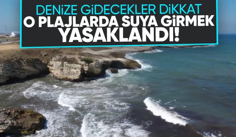 Kandıra'da bazı plajlarda denize girişler yasaklandı
