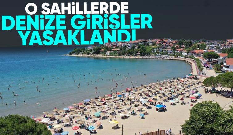 Kandıra'da bazı sahillerde denize girişler yasaklandı