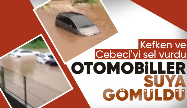 Kandıra'yı sel vurdu