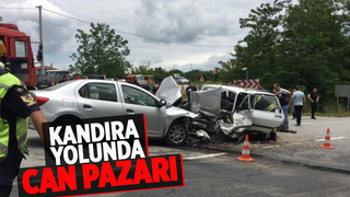 Kandıra yolunda feci kaza: 4 yaralı