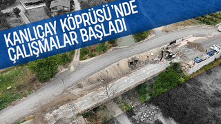 Kanlıçay Deresi üzerinde yeni köprü yapımına başlandı