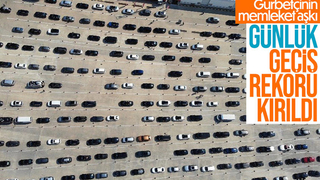 Kapıkule sınır kapısında günlük geçiş rekoru