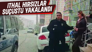Kapıyı zorlarken suçüstü yakalandılar