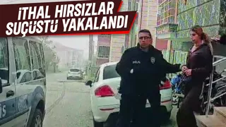 Kapıyı zorlarken suçüstü yakalandılar
