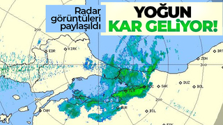 Kar geliyor: Son radar görüntüleri paylaşıldı