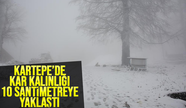 Kar kalınlığı 10 santimetreye yaklaştı