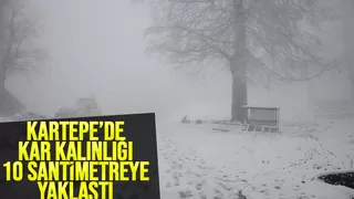 Kar kalınlığı 10 santimetreye yaklaştı