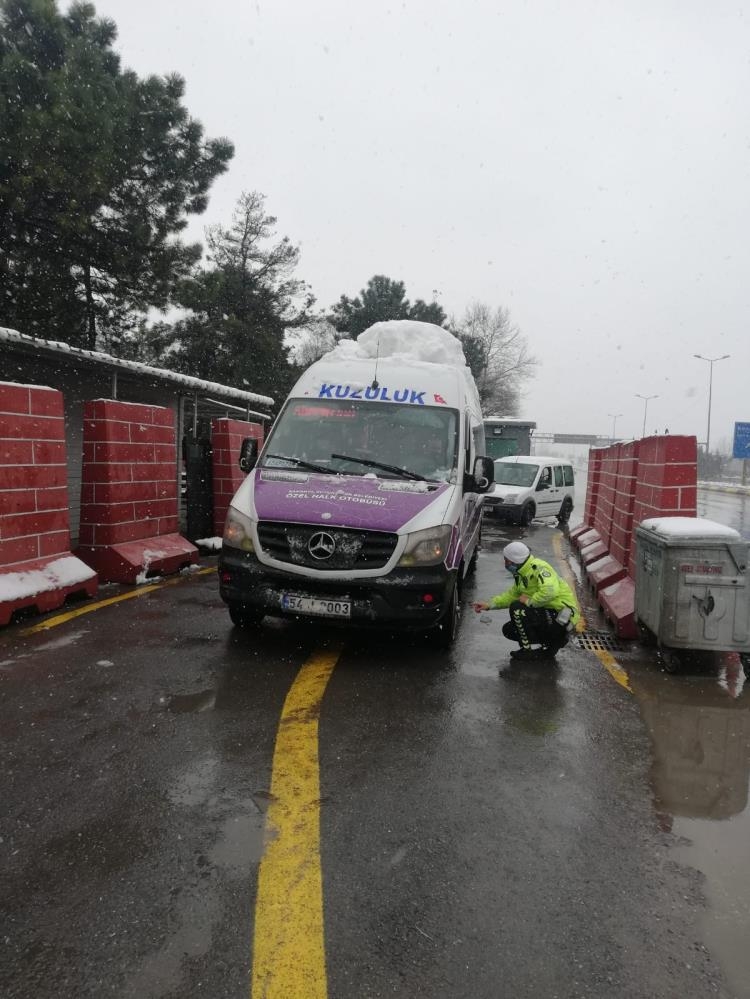 Kar lastiği ve zincir denetimi