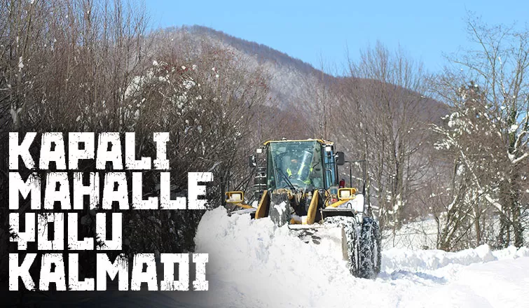 Kar nedeniyle kapanan tüm yollar açıldı