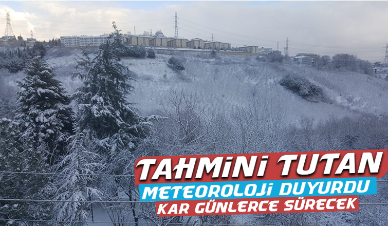 Kar yağışı günlerce sürecek