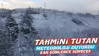 Kar yağışı günlerce sürecek