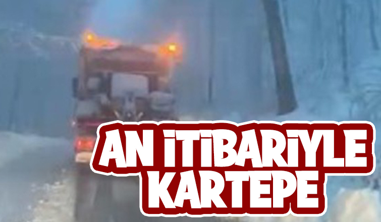 Kar yağışı Kartepe'de etkili oluyor