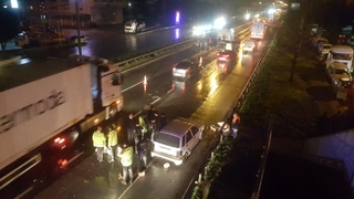 Kara yolu savaş alanına döndü