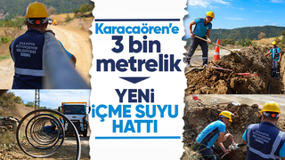 Karacaören'e yeni içme suyu hattı