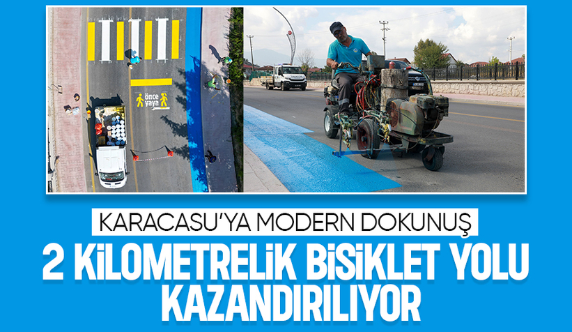 Karacasu'ya bisiklet yolu