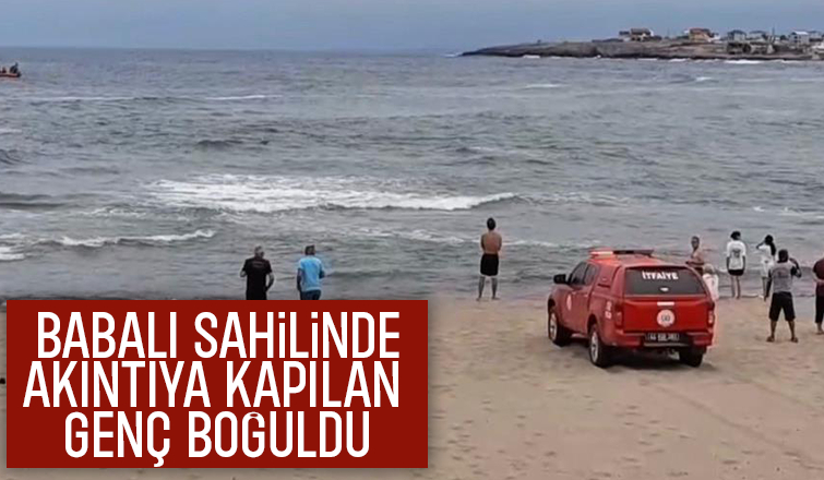 Karadeniz'de akıntıya kapılan genç boğuldu