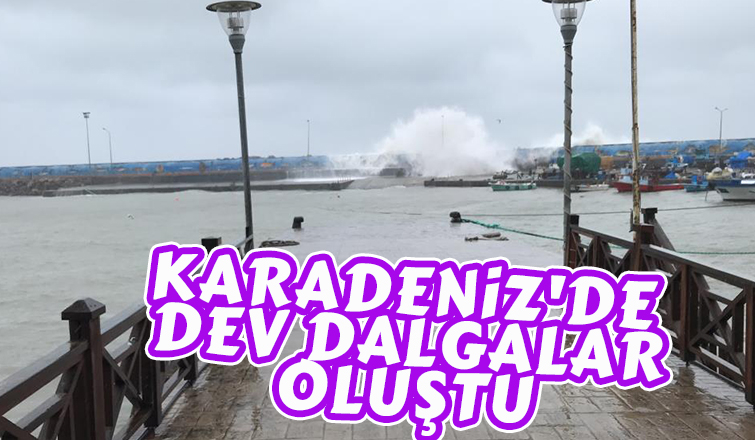 Karadeniz'de dalganın boyu 6 metreye ulaştı