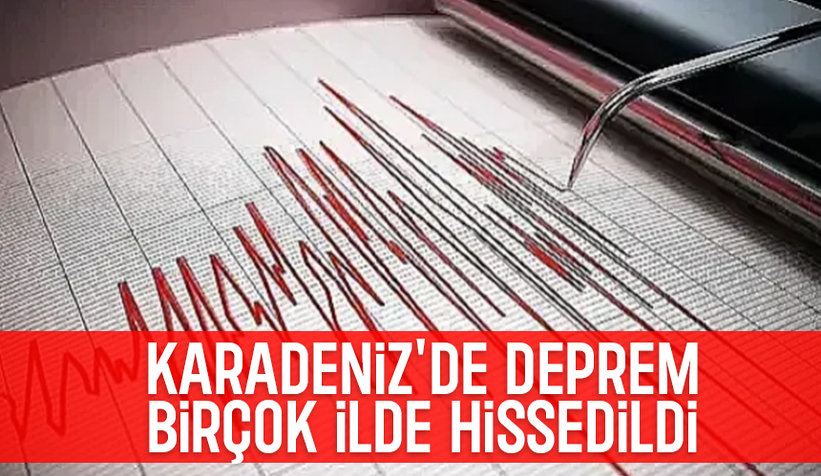 Karadeniz'de deprem