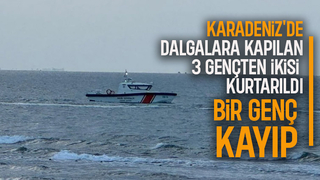 Karadeniz'de facia; 3 gençten ikisi kurtarıldı, bir genç kayıp
