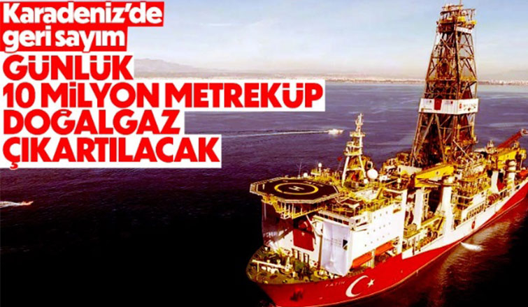 Karadeniz'den günde 10 milyon metreküp doğalgaz çıkartılacak