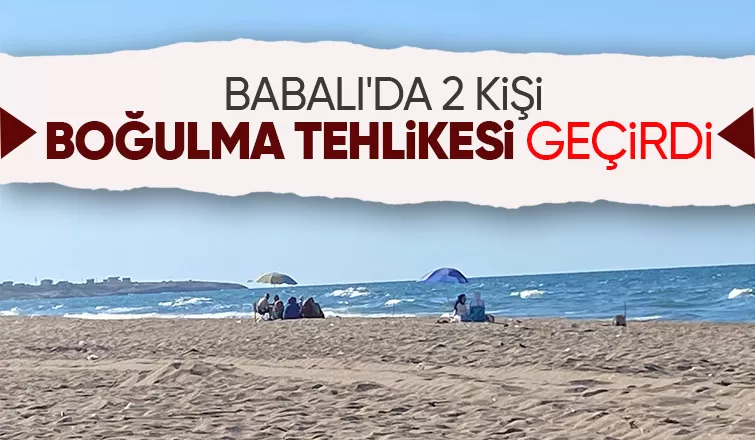 Karadenizde 2 kişi boğulma tehlikesi geçirdi