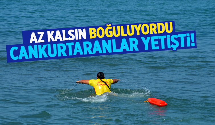 Karadenizde boğulma tehlikesi geçirdi