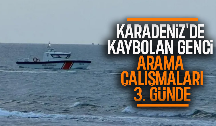 Karadenizde kaybolan genç aranıyor