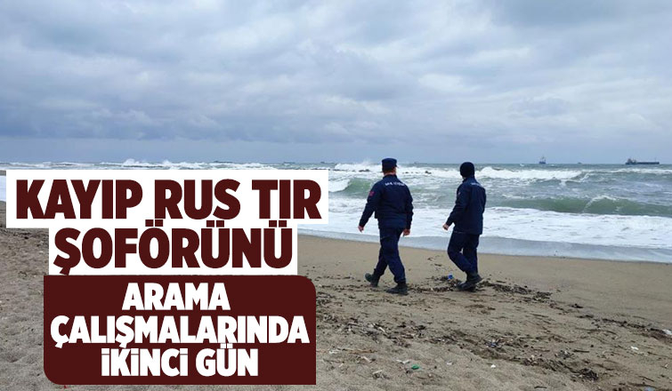 Karadenizde kaybolan Rus tır şoförü bulunamadı