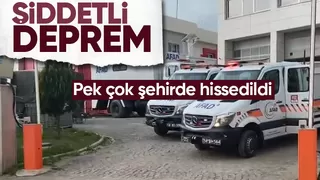 Karadenizde şiddetli deprem