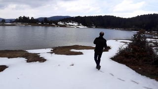 Karagöl Yaylası'nda iki mevsim bir arada yaşanıyor