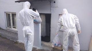 Karantinadakilere gıda ihtiyaçlarını büyükşehir ulaştırıyor