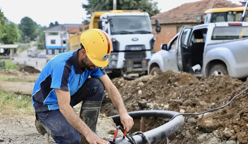 Karapürçek'e yeni içme suyu hattı