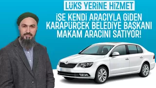 Karapürçek'in Başkanı fark oluşturuyor; Makam aracı yerine kendi aracı