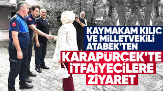 Karapürçek itfaiyesini ziyaret ettiler