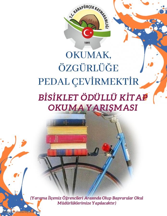 Karapürçek Kaymakamlığı'ndan kitap okuma yarışması