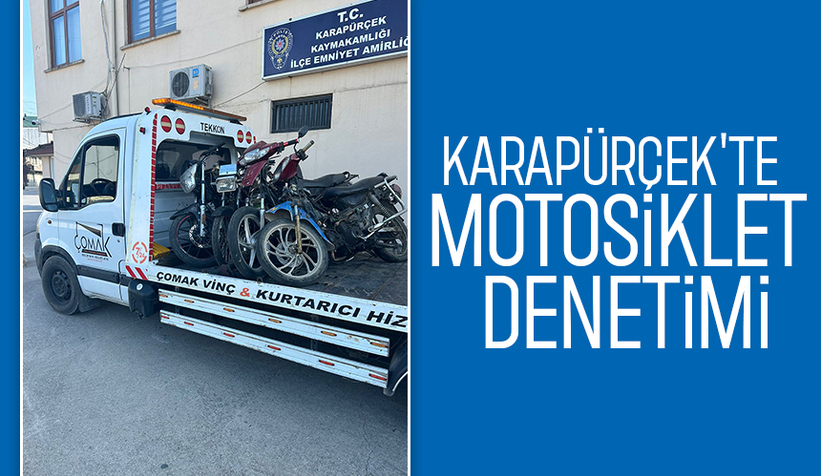 Karapürçek polisinden motosiklet denetimi