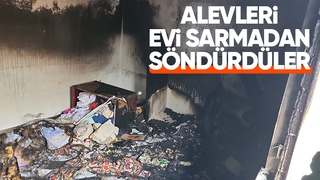 Karapürçek'te ev yangını