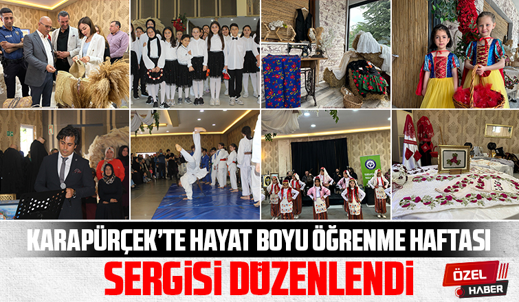 Karapürçek'te Hayat Boyu Öğrenme Haftası sergisi düzenlendi